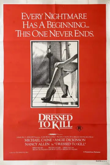 Poster to the movie "Dressed to Kill" #660537