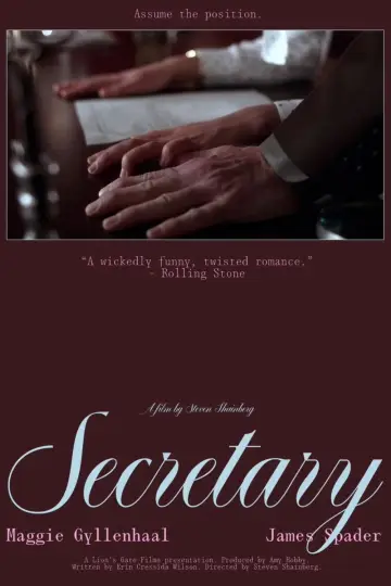 Poster to the movie "Secretary" #829693