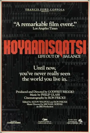 Poster to the movie "Koyaanisqatsi" #154397