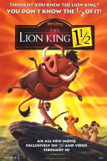 Poster to the movie "The Lion King 1½" #42228