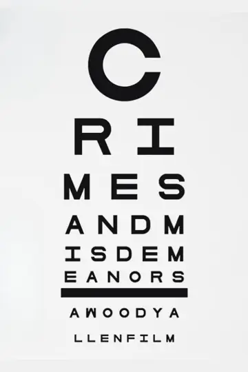 Poster to the movie "Crimes and Misdemeanors" #986999