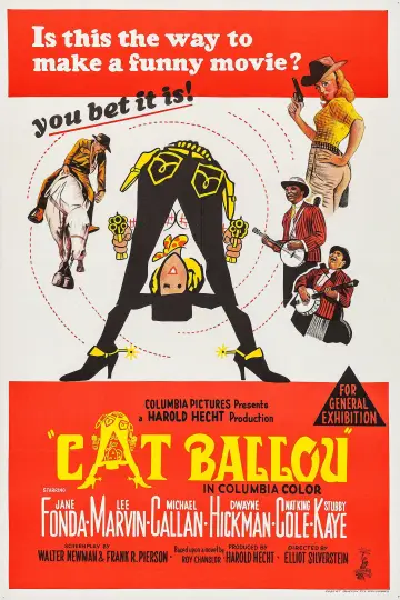 Poster to the movie "Cat Ballou" #906696