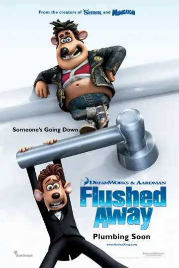 Poster to the movie "Flushed Away" #688819