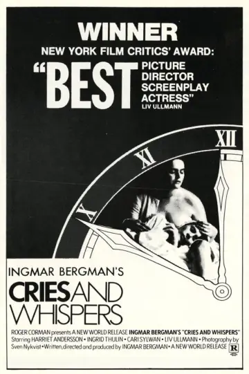 Poster to the movie "Cries and Whispers" #145474