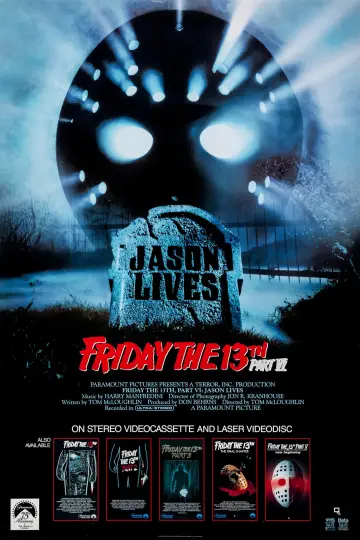 Poster to the movie "Friday the 13th Part VI: Jason Lives" #864421