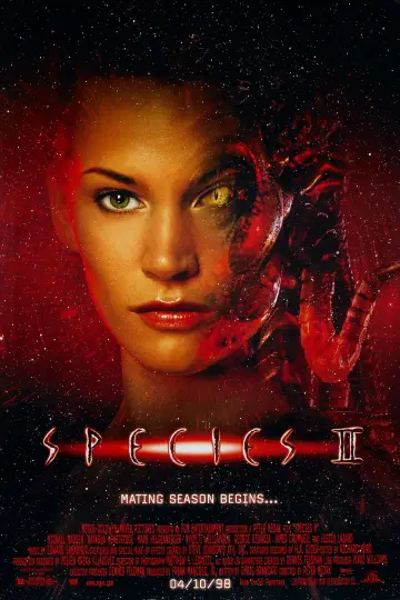 Poster to the movie "Species II" #883665
