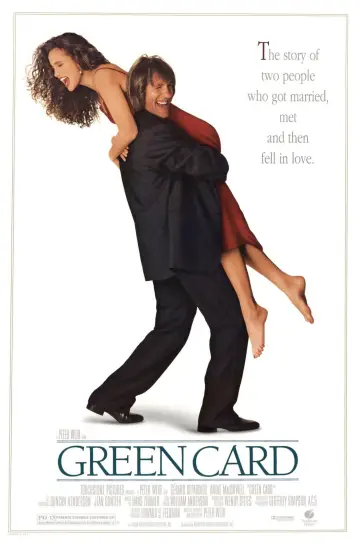 Poster to the movie "Green Card" #902672