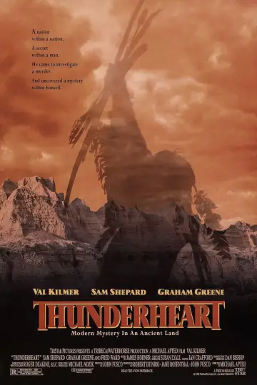 Poster to the movie "Thunderheart" #687246