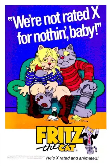 Poster to the movie "Fritz the Cat" #901404