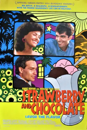 Poster to the movie "Strawberry and Chocolate" #1147213