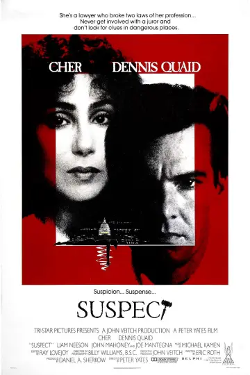 Poster to the movie "Suspect" #1024594