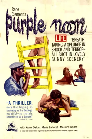 Poster to the movie "Purple Noon" #898578