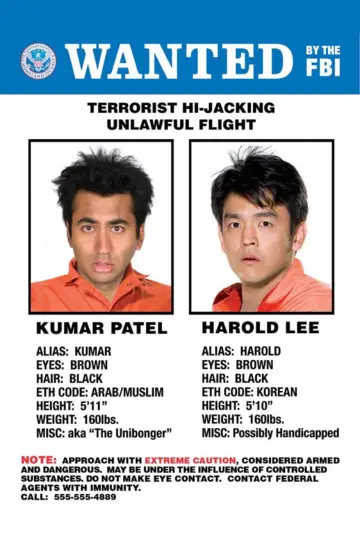 Poster to the movie "Harold & Kumar Escape from Guantanamo Bay" #882716