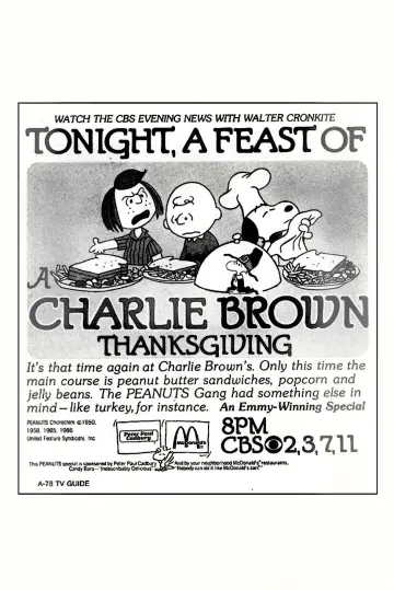 Poster to the movie "A Charlie Brown Thanksgiving" #1019182