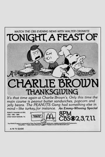 Poster to the movie "A Charlie Brown Thanksgiving" #1019184