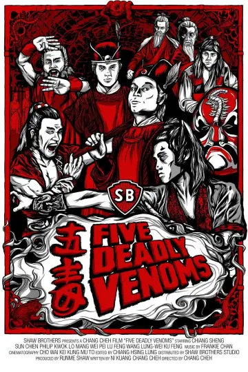 Poster to the movie "The Five Venoms" #1020036