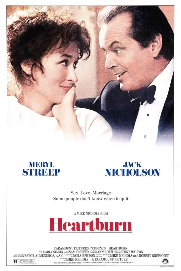 Poster to the movie "Heartburn" #1070191