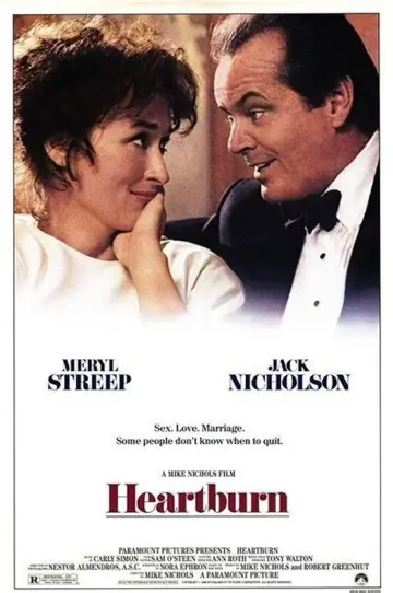 Poster to the movie "Heartburn" #621736