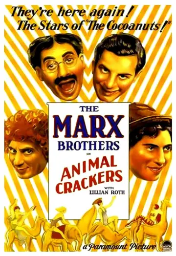 Poster to the movie "Animal Crackers" #1298390
