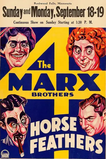 Poster to the movie "Horse Feathers" #1026568