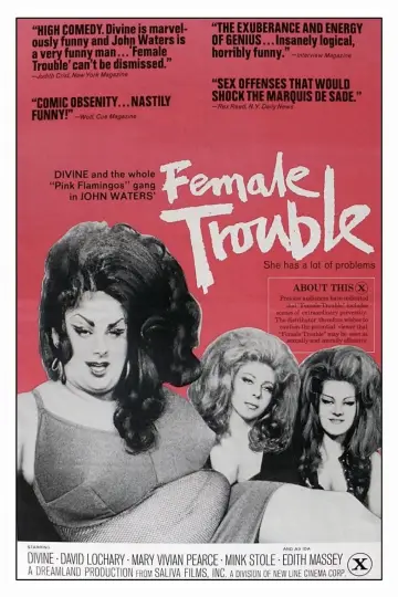 Poster to the movie "Female Trouble" #818251