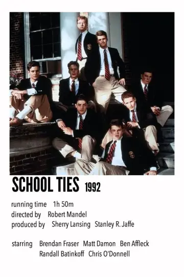 Poster to the movie "School Ties" #842726