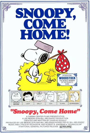 Poster to the movie "Snoopy, Come Home" #1058380