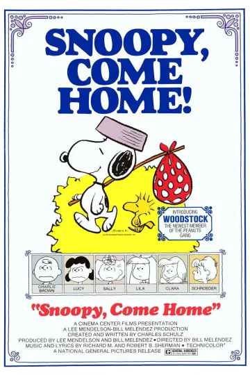 Poster to the movie "Snoopy, Come Home" #1058381