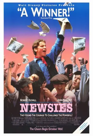 Poster to the movie "Newsies" #1048289