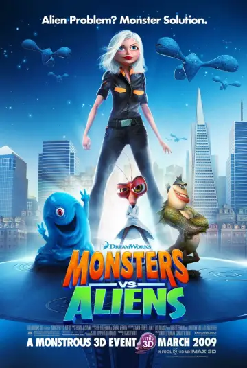 Poster to the movie "Monsters vs Aliens" #647974