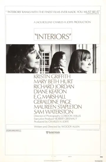 Poster to the movie "Interiors" #994542