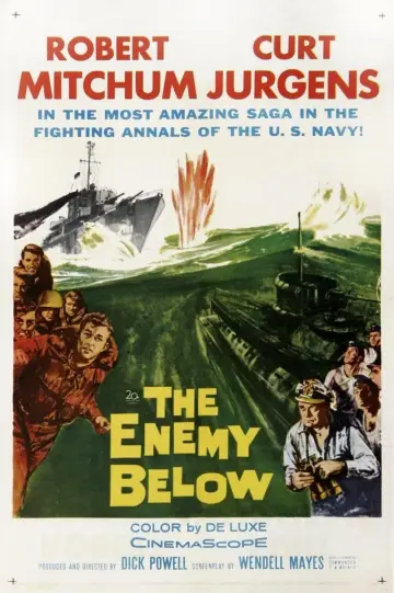 Poster to the movie "The Enemy Below" #1047473