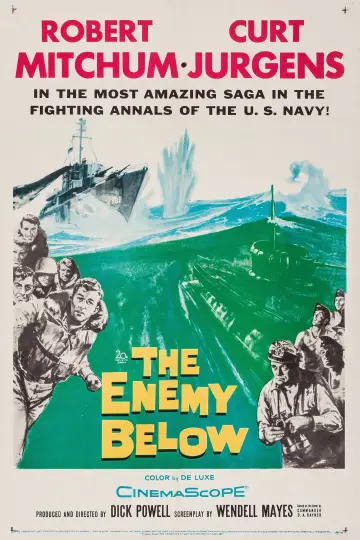 Poster to the movie "The Enemy Below" #1047476
