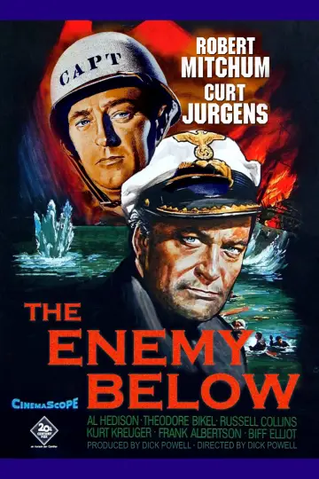 Poster to the movie "The Enemy Below" #1047478