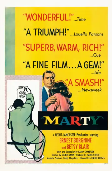 Poster to the movie "Marty" #986918