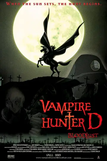 Poster to the movie "Vampire Hunter D: Bloodlust" #701700