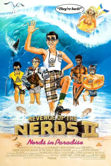 Poster to the movie "Revenge of the Nerds II: Nerds in Paradise" #1067561