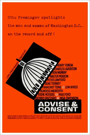 Poster to the movie "Advise & Consent" #1116727