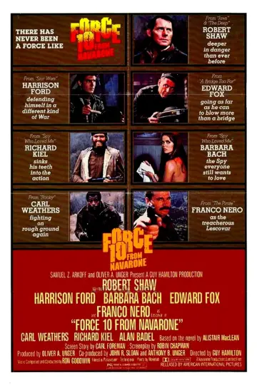 Poster to the movie "Force 10 from Navarone" #356413