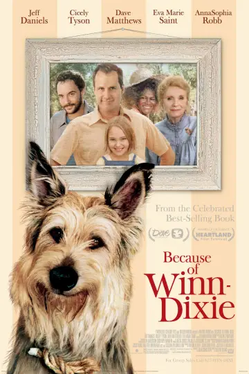 Poster to the movie "Because of Winn-Dixie" #1044343