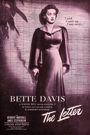 Poster to the movie "The Letter" #1097484