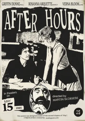 Poster to the movie "After Hours" #791532