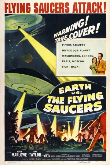 Poster to the movie "Earth vs. the Flying Saucers" #1052919