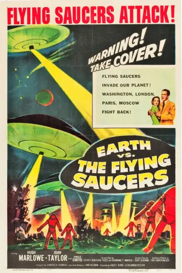 Poster to the movie "Earth vs. the Flying Saucers" #1052922
