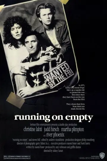 Poster to the movie "Running on Empty" #1028232