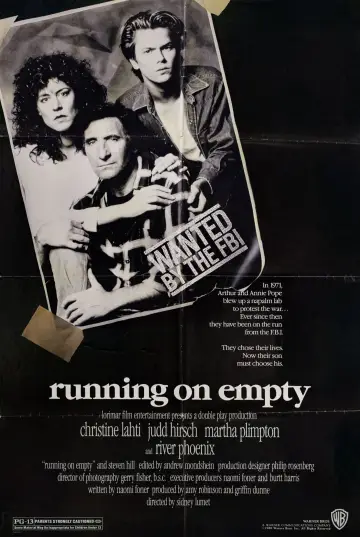 Poster to the movie "Running on Empty" #1028236