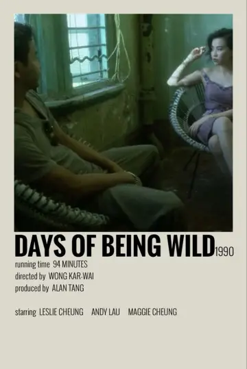 Poster to the movie "Days of Being Wild" #1185311