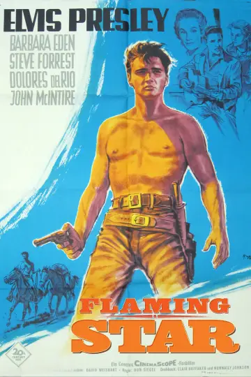 Poster to the movie "Flaming Star" #1104015