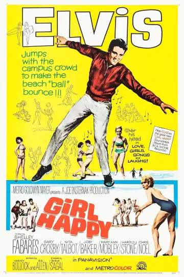 Poster to the movie "Girl Happy" #677626