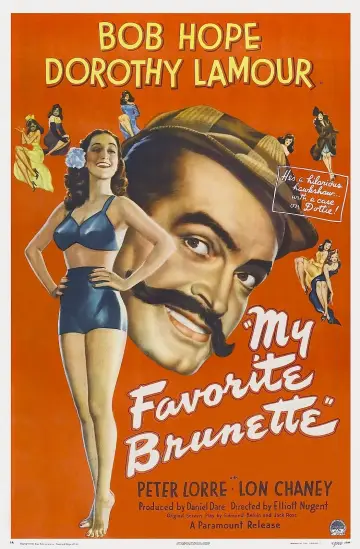 Poster to the movie "My Favorite Brunette" #1054939
